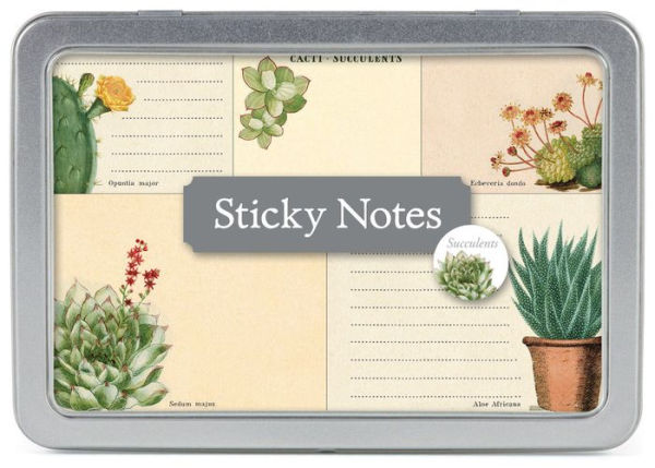 Succulent Sticky Notes