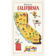 Title: California Map Tea Towel