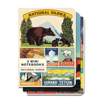 3 Mini Notebooks - National Parks