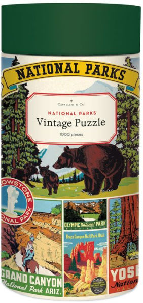 Cavallini & Co - National Parks 1,000 Piece Jigsaw Puzzle
