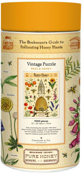 Cavallini & Co - Bees & Honey 1000 Piece Jigsaw Puzzle