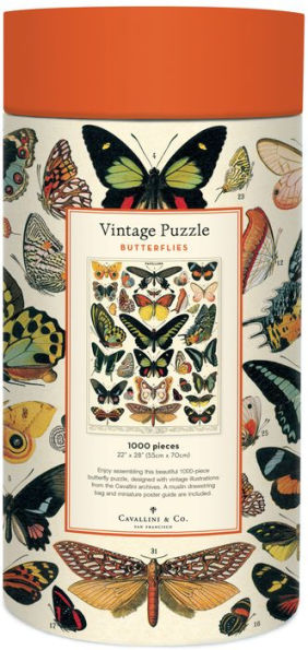 Cavallini & Co - Butterflies 1000 Piece Jigsaw Puzzle