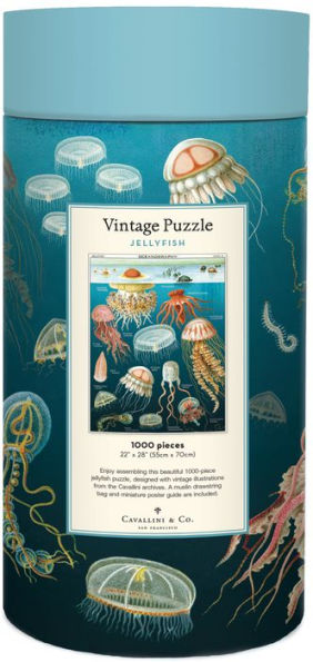 Cavallini & Co - Jellyfish 1000 Piece Jigsaw Puzzle