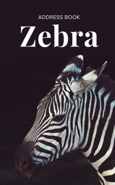 Address Book Zebra by Journals R Us, Paperback