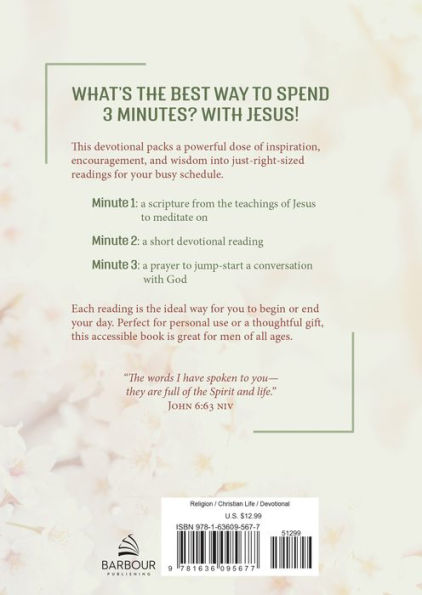 3 Minutes with Jesus: 180 Devotions for Women