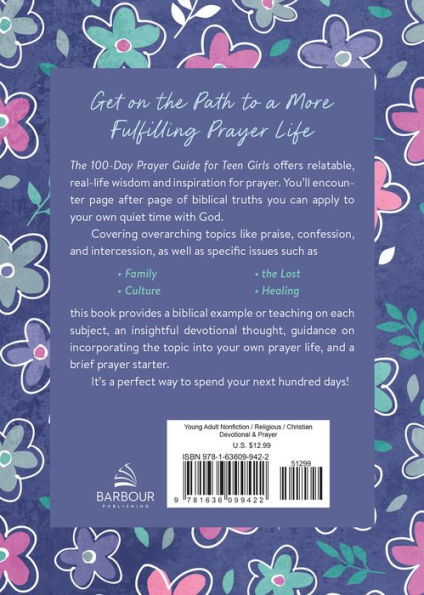 The 100-Day Prayer Guide for Teen Girls