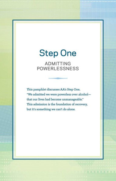 Step One: Admitting Powerlessness