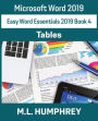 Word 2019 Tables