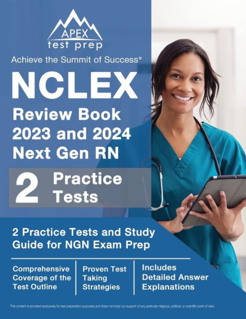 NCLEX Review Book 2023 And 2024 Next Gen RN 2 Practice Tests And Study