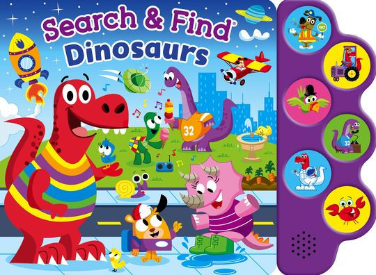 Search & Find: Dinosaurs (6-Button Sound Book)