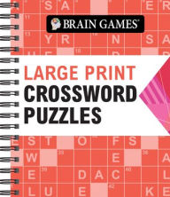 Title: Brain Games - Large Print Crossword Puzzles (Arrow), Author: Publications International Ltd