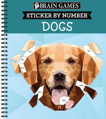 Brain Games - Sticker By Number: Puppies & Dogs - 2 Books In 1 (42