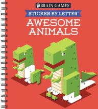 Title: Sticker By Letter Awesome Animals, Author: PIL Staff