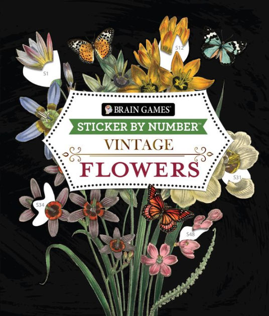 Brain Games - Sticker by Number: Flowers & Nature (28 Images to Sticker) [Book]
