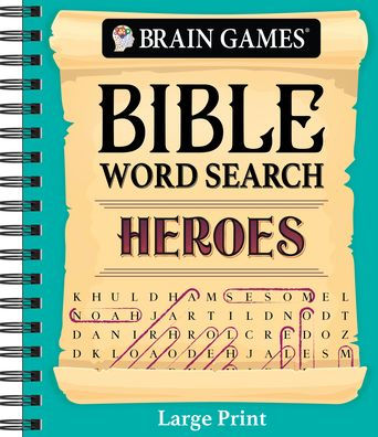 Brain Games - Bible Word Search: Heroes - Large Print