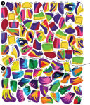 Alternative view 3 of Sticker by Number Neon Animals