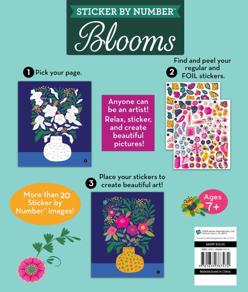 Sticker By Number Blooms