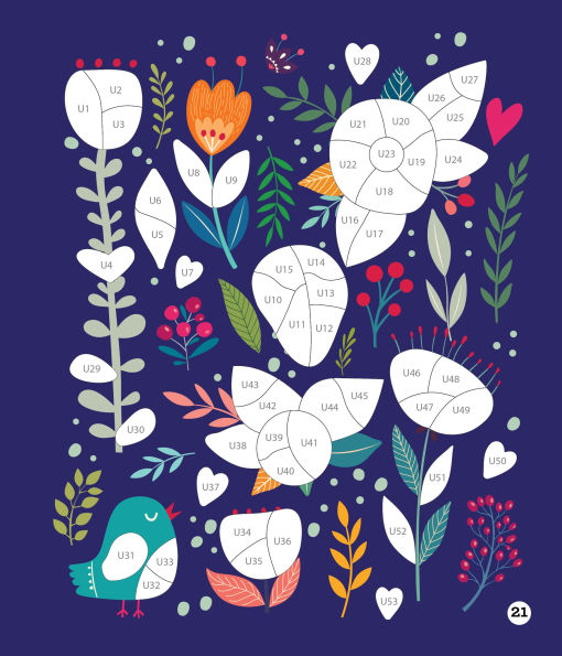 Sticker By Number Blooms
