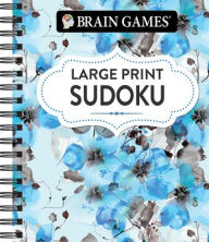 Title: Brain Games - Large Print Sudoku (Floral), Author: Publications International Ltd