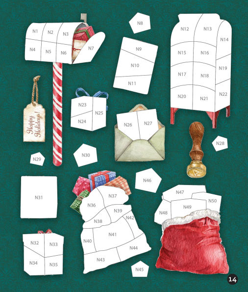 Sticker By Number Christmas Tree