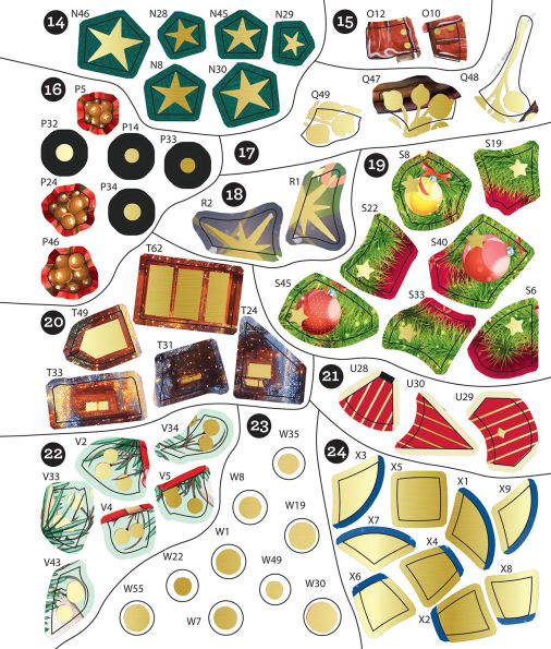 Sticker By Number Christmas Tree