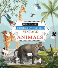 Title: Sticker By Number Vintage Animals, Author: PIL