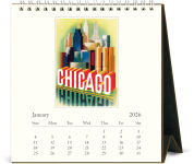 Alternative view 2 of 2026 Cavallini Chicago Desk Calendar