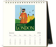 Alternative view 2 of 2026 Cavallini London Desk Calendar