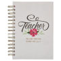 Christian Art Gifts Fuchsia Journal W/Scripture the Lord Is with You Large Bible Verse Notebook, 192 Ruled Pages, Zeph. 3:17 Bible Verse