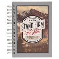Title: Christian Art Gifts Gray Journal W/Scripture Stand Firm Large Bible Verse Notebook, 192 Ruled Pages, 1 Cor. 16:13 Bible Verse, Author: Christian Art Gifts
