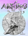 Art of Dog: A Dog Lover Coloring Book for Adults
