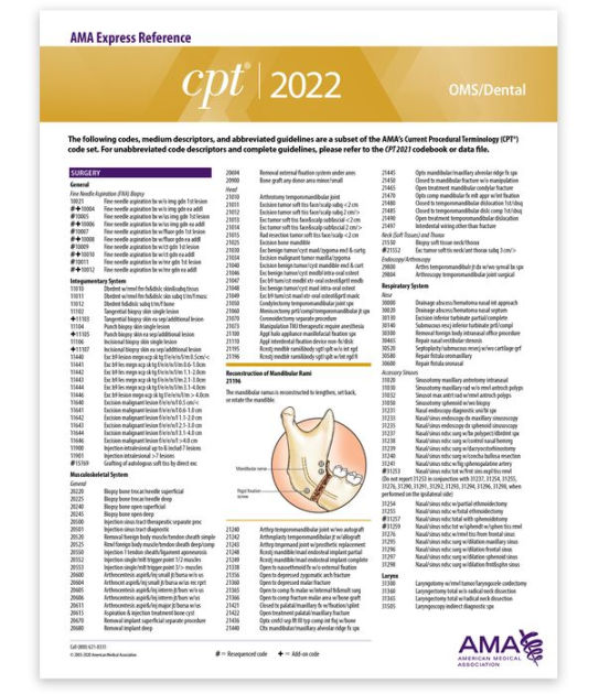 CPT Express Reference Coding Card 2022 Oms/Dental by American Medical Association, Other Format