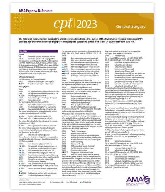 Cpt 2023 Express Reference Coding Card General Surgery By Ama Other