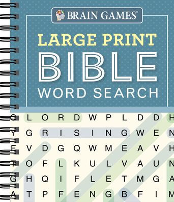 Brain Games - Large Print Bible Word Search (Blue)