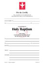 Baptism Certificate #110R: Pack of 25
