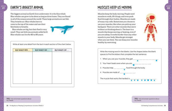 The Big Book of Reading Comprehension Activities, Grade 2: 120 Activities for After-School and Summer Reading Fun