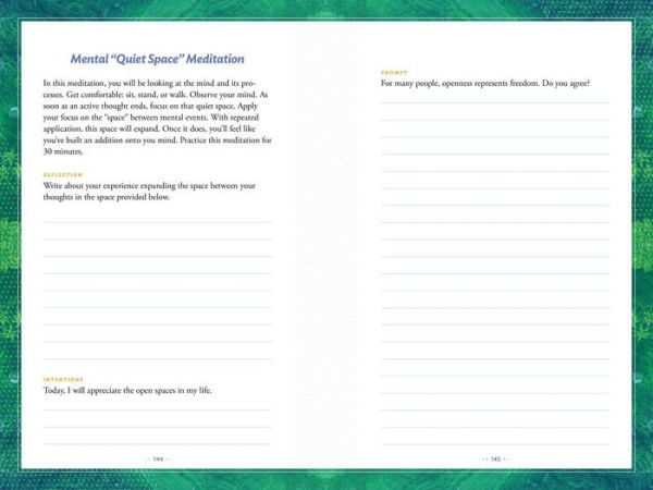 The Practical Meditation Journal: Daily Meditations and Prompts to Find Calm in Everyday Chaos
