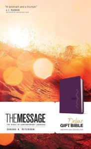 Title: The Message Deluxe Gift Bible (Leather-Look, Amethyst Gem): The Bible in Contemporary Language, Author: Eugene H. Peterson