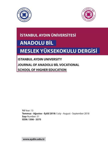 Anadolu Bil MYO Dergisi: Istanbul Aydin University