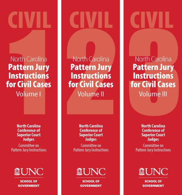 North carolina sybju jury instructions for civil cases 2020 edition