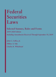 Download Ebooks for mobile Federal Securities Laws: Selected Statutes, Rules and Forms, 2019-2020 Edition 9781642429398 by John C. Coffee Jr, Hillary A. Sale, Charles K. Whitehead CHM