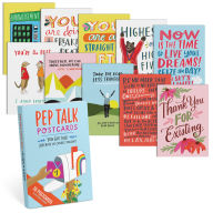 Title: Pep Talk Postcard Book, 20 Postcards (2 Each 10 Styles)