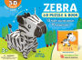 Zebra: Wildlife 3D Puzzle and Book