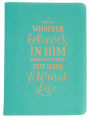 Eternal Life Teal LuxLeather Journal - John 3:16
