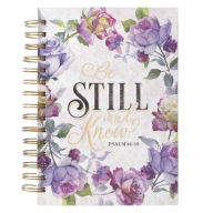 Title: Christian Art Gifts Journal W/Scripture Be Still and Know Psalm 46:10 Bible Verse Purple Rose 192 Ruled Pages, Large Hardcover Notebook, Wire Bound, Author: Christian Art Gifts
