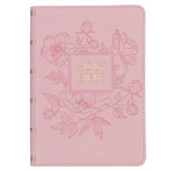 Title: KJV Holy Bible, Compact Large Print Faux Leather Red Letter Edition - Ribbon Marker, King James Version, Pink, Author: Christian Art Gifts