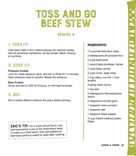 Toss & Go!: Featuring Quick & Easy Pressure Cooker & Slow Cooker Recipes