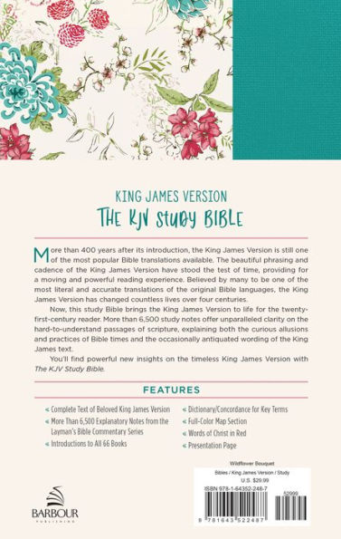 KJV Study Bible [Wildflower Bouquet]