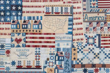 Alternative view 2 of Thank You America Quilt Jigsaw Puzzle for Adults by Masako Wakayama: 1000 Pieces, Dimensions 28
