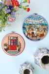 Alternative view 4 of Embroidered Interiors: Stitch 11 Charming Spaces; Skill-Building Techniques